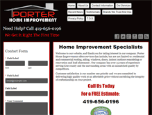 Tablet Screenshot of porterhomeimprovement.com